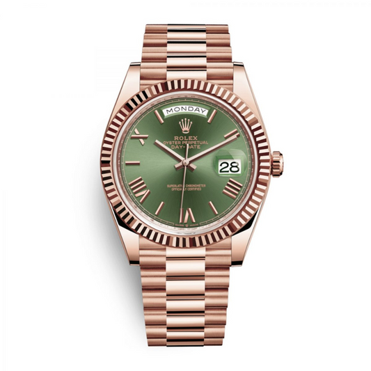 Rolex Day-Date 40 228235 Everose Gold Olive Dial 2024