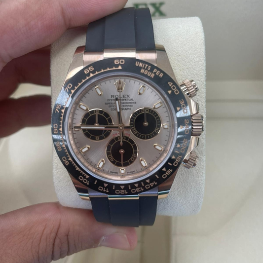 Rolex Daytona Oysterflex 116515LN Everose Gold Sundust Dial Oysterflex Bracelet Full Set