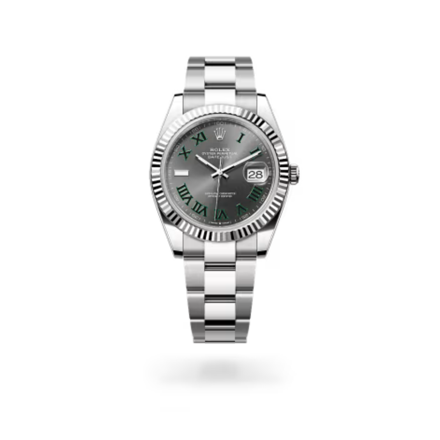 Rolex Datejust 41 126334 Oystersteel & White Gold Wimbledon Dial 2023